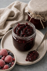 Mermelada de fresa con frutos rojos